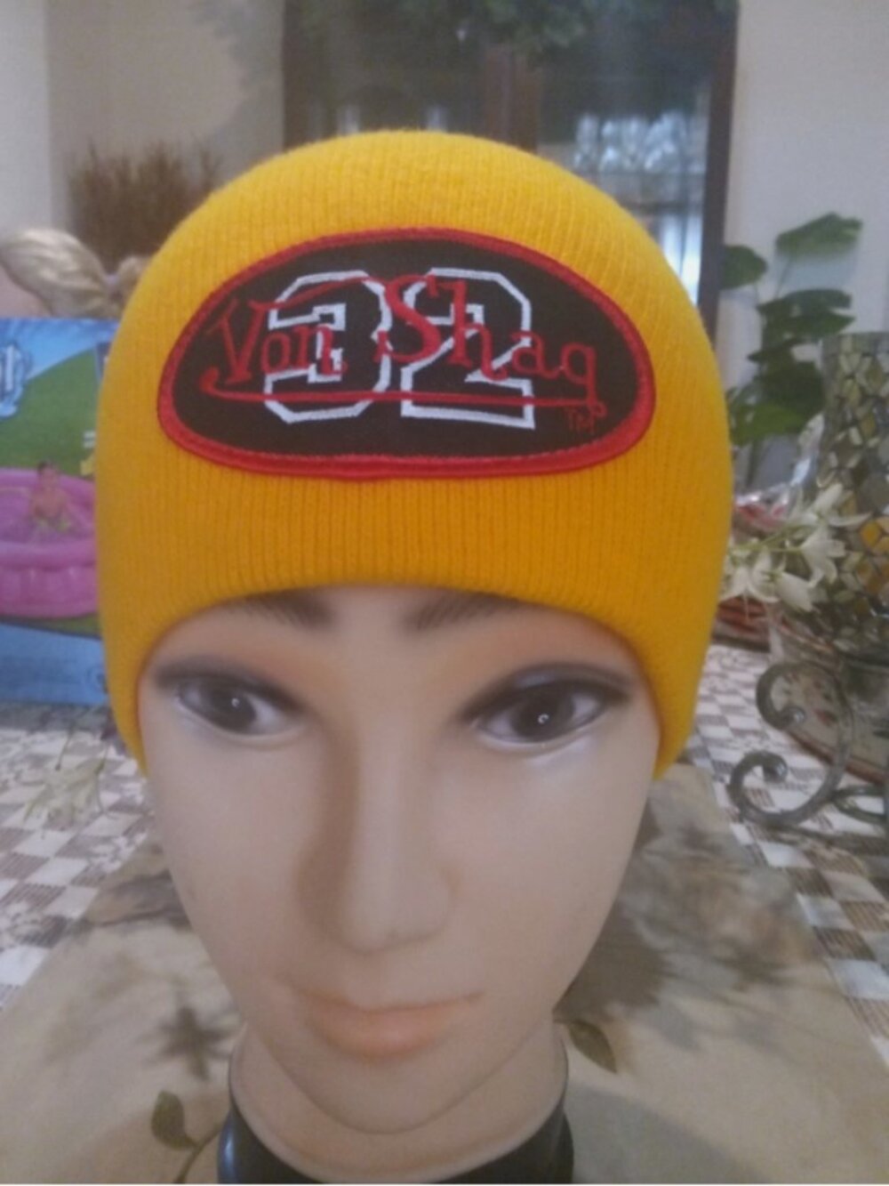 Von Dutch Hat Beanie 0range Von Shaq  NEW WITHOUT TAG